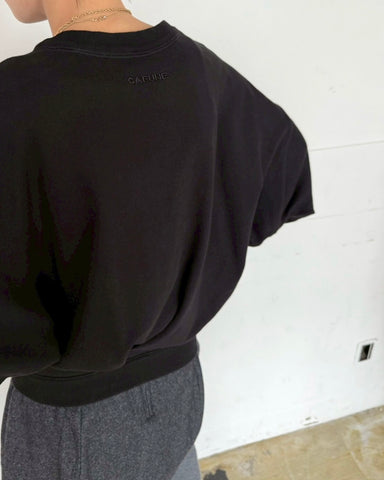 cafune<br> bio sweat tuck pullover