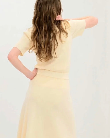 Herencia<br>スキッパーカラーニットトップ