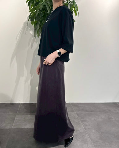 cafune<br>フィブリルキュプラジャジーバックフレアスカート