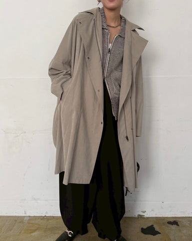 cafune<br> peach poncho coat