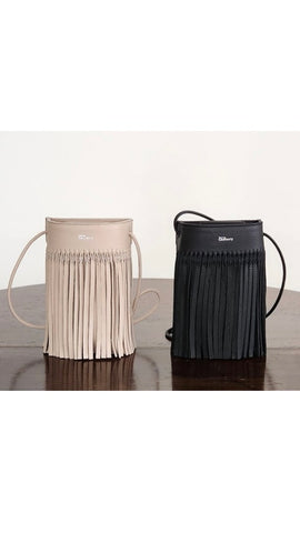 Boutique Ordinary <br> Fringe Drawstring Mobile Shoulder Bag