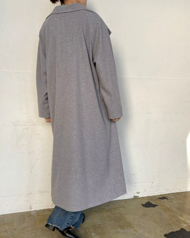 cafune<br> melton jersey stand coat