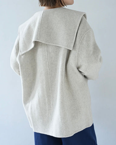 Herencia<br> Sailor Collar Short Coat