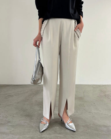 mink chair <br> ポケットフリルテーパードパンツ