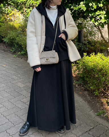 11月9日ライブ<br>PASSIONE<br>ファー×ムートンリバーシブルジャケット