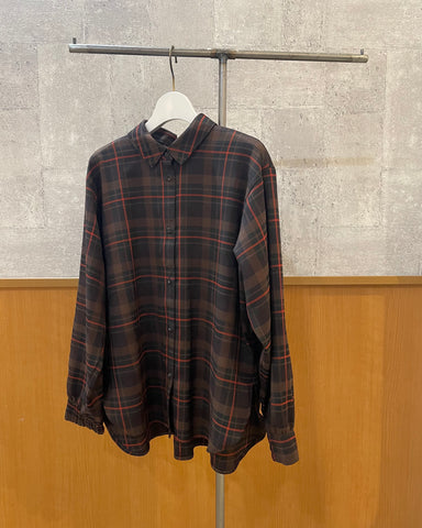 Herencia<br> Tartan Back Ribbon Shirt Blouse