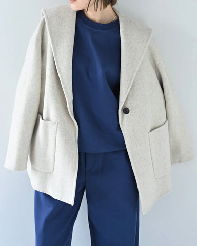 Herencia<br> Sailor Collar Short Coat