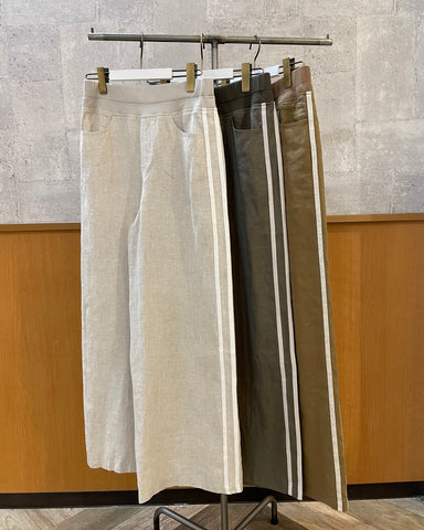 2月27日ライブ BLUE FRONCE<br>リネン片側ラインパンツ