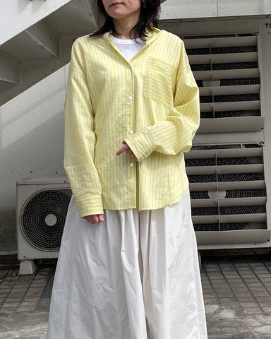 cafune<br>tencel stripe shirt