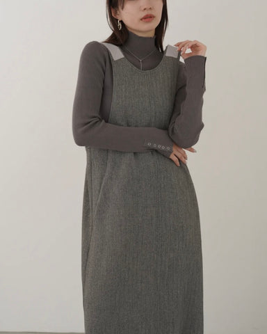 10月27日ライブ mink chair<br>ヘリンボンジャンパースカート