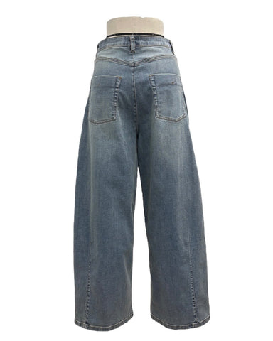 ayane予約<br>バレルレッグデニムパンツ