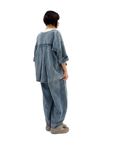 ayane<br>麻混デニムジャケット