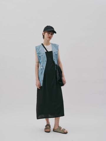 Boutique Ordinary<br> Sheer Sleeveless Logo T-shi