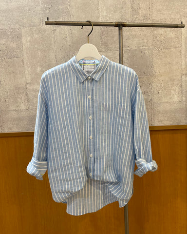 3月29日ライブ BLUE F RONCE <br> ストライプリネンシャツ