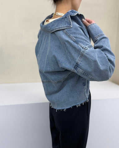 <br>カットオフデニムシャツ