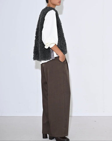 10月10日ライブ<br>Herencia<br> Curly Fur Reversible Vest Jacket