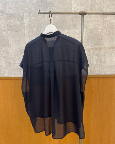 5月10日ライブ cafune<br>バンドカラーフレンチスリーブシャツ