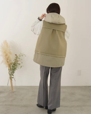 11月7日ライブ mink chair<br>キルティングフードベスト