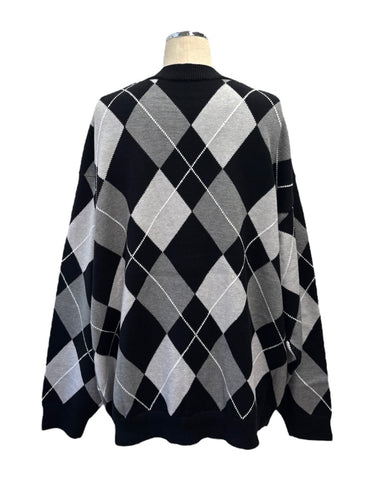 ayane<br>アーガイルニットカーディガン