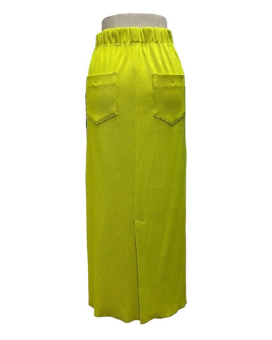 ayane予約<br> リブ生地ペンシルスカート