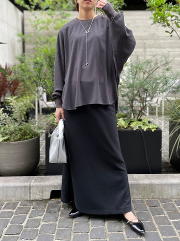 cafune<br>powder georgette long T