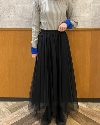 ayane<br>イレギュラーヘムチュールスカート