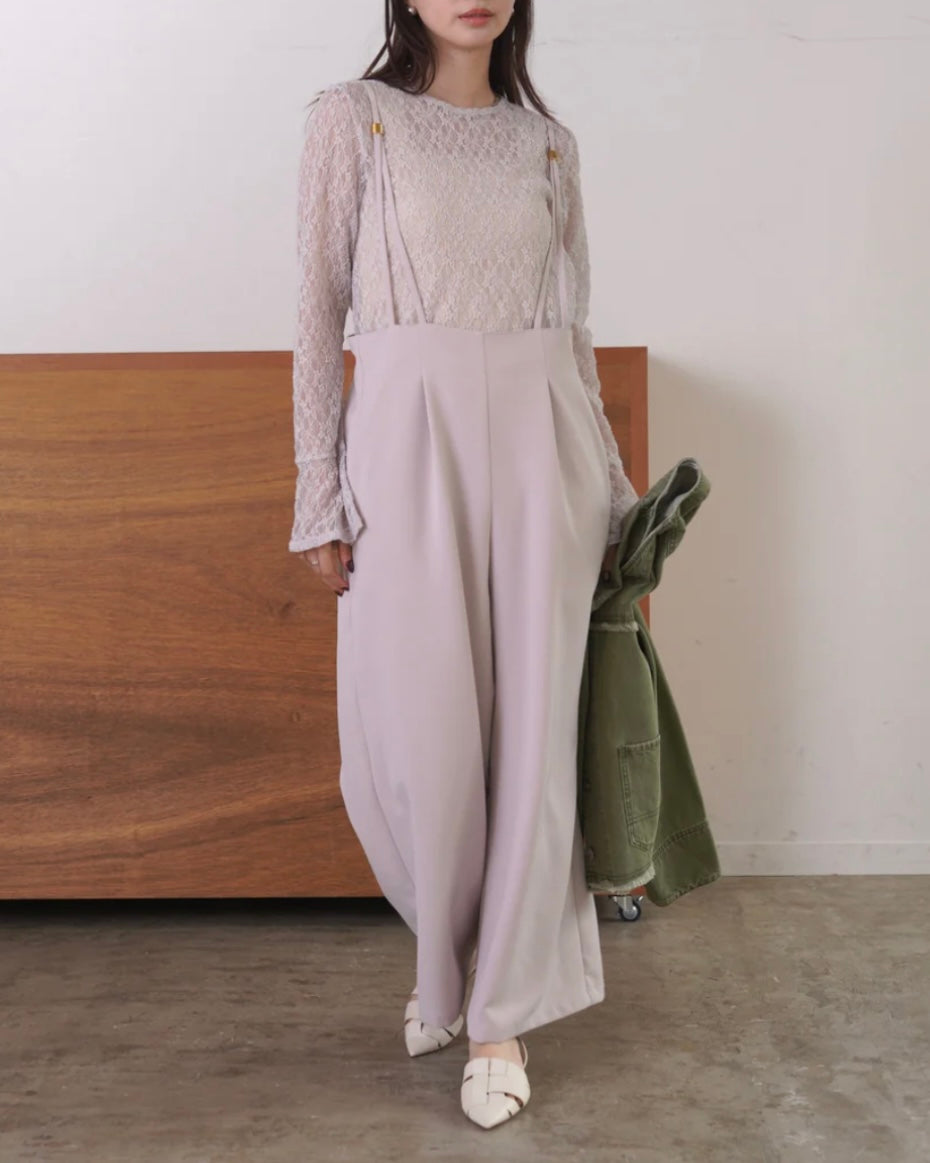 1月15日ライブ mink chair <br>ダブルクロスサロペット