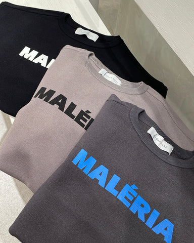 12月14日ライブ<br>SUGAR ROSE<br> MARELIAロゴプリントニット