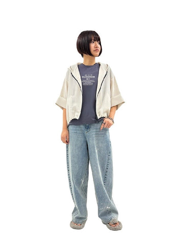 4月26日ライブ ayane<br>メッシュフーディブルゾン