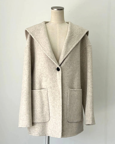 Herencia<br> Sailor Collar Short Coat