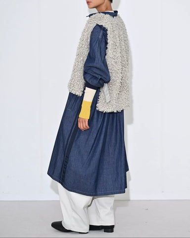 10月10日ライブ<br>Herencia<br> Curly Fur Reversible Vest Jacket