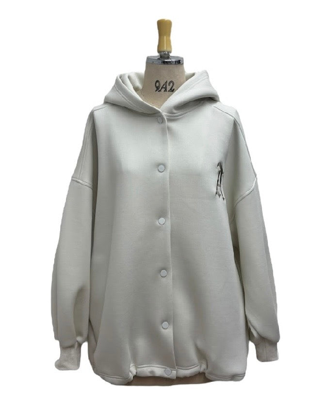 ayane予約<br> ダンボール素材フーディブルゾン