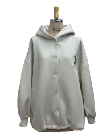 ayane予約<br> ダンボール素材フーディブルゾン