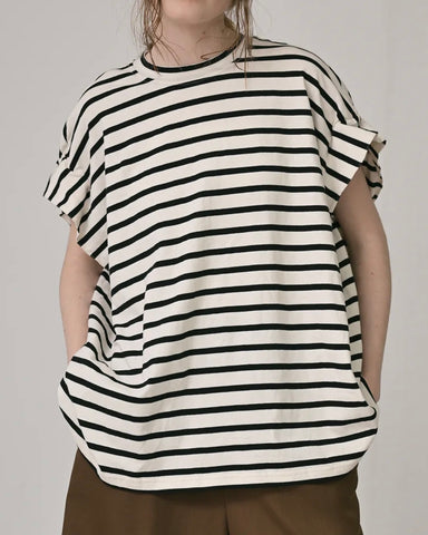 Herencia<br>バックリボンボーダーカットソー