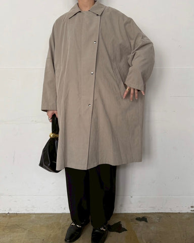 cafune<br> peach poncho coat