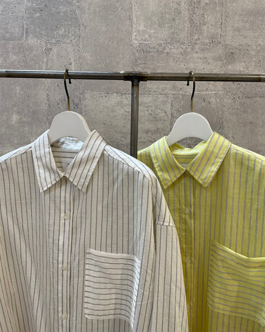 cafune<br>tencel stripe shirt