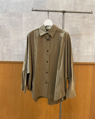 cafune<br>ナイロン混オーバーシャツ