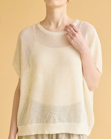 SUGAR ROSE<br>スパングルメッシュトップス