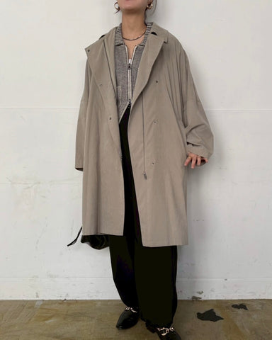 cafune<br> peach poncho coat