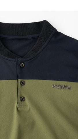 MASHMONS<br>Baseball Collar Polo shirt