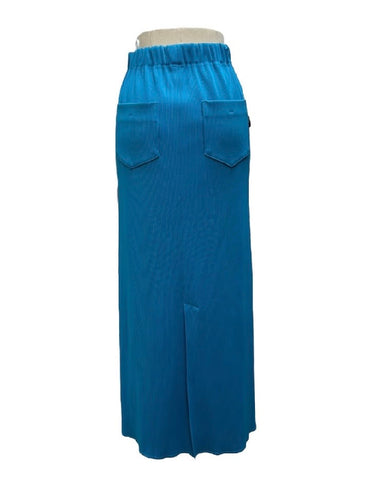 ayane予約<br> リブ生地ペンシルスカート