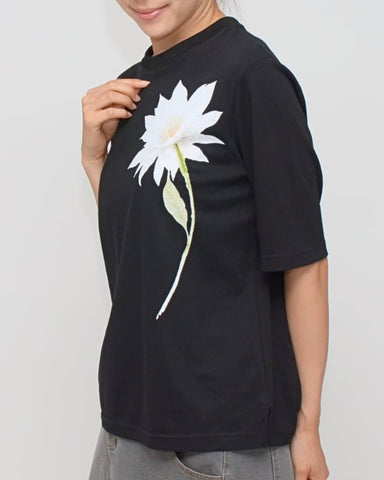 Praia<br>月下美人プリントTシャツ