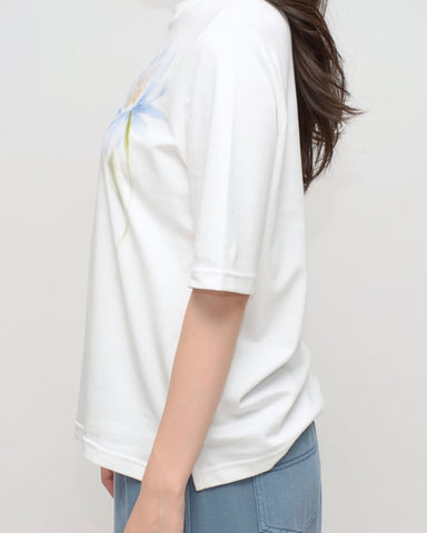 Praia<br>月下美人プリントTシャツ