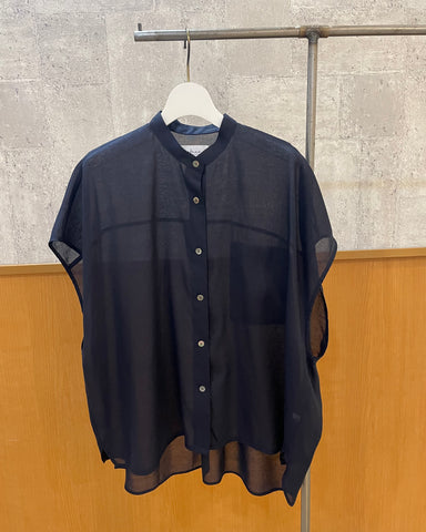5月10日ライブ cafune<br>バンドカラーフレンチスリーブシャツ