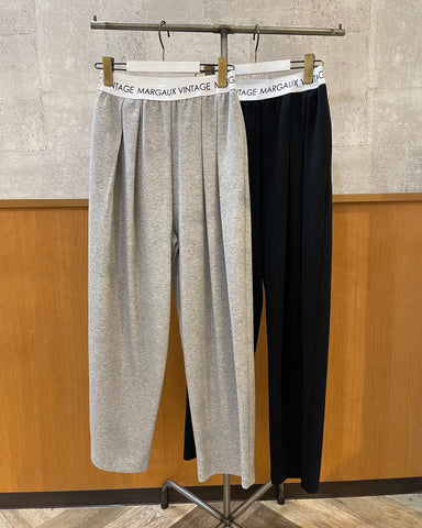 10月2日ライブ MARGAUX VINTAGE<br> ロゴウエストタックパンツ