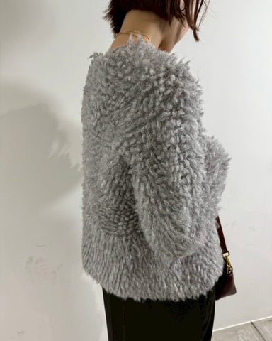 10月19日ライブ cafune<br> loop yarn knit jacket