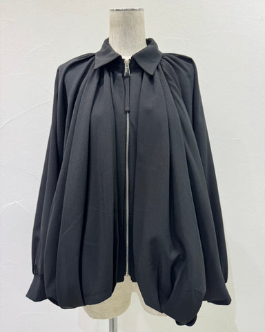 CYAN TOKYOご予約<br> ラウンドギャザードルマンブルゾン