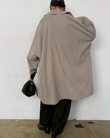 cafune<br> peach poncho coat