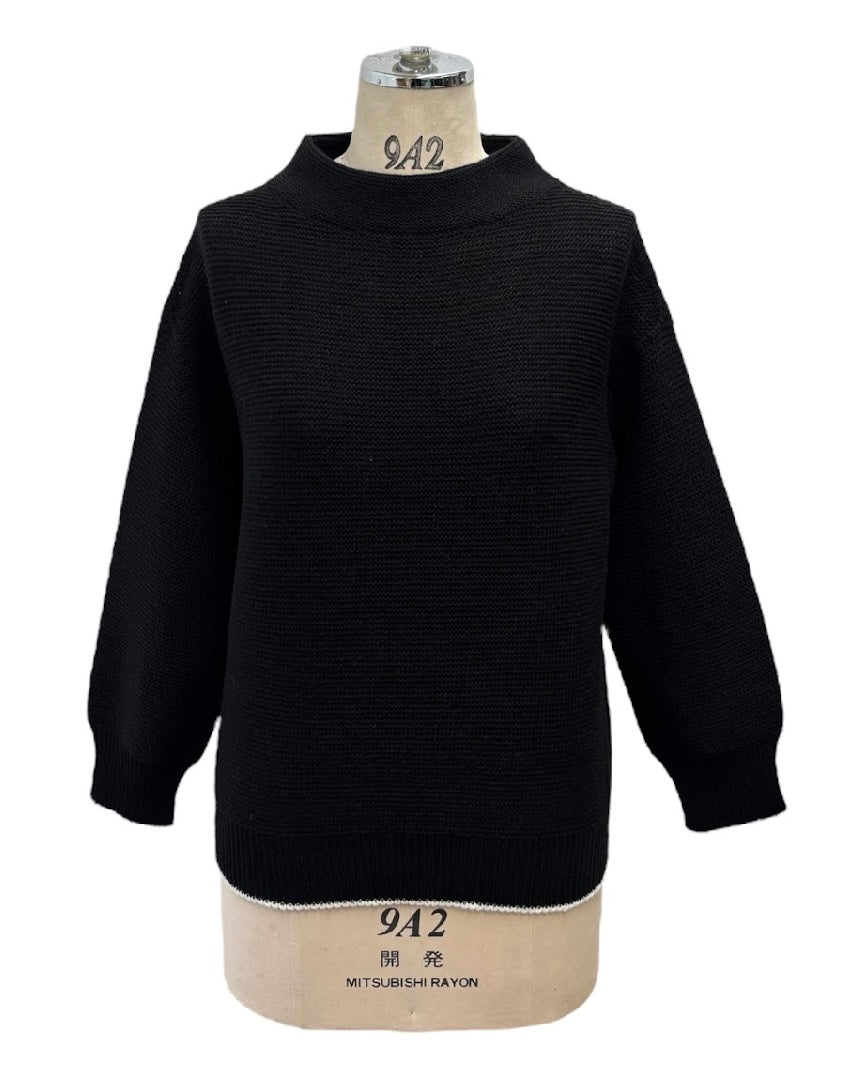 ayane<br> 裾配色裏網みプルオーバーニット