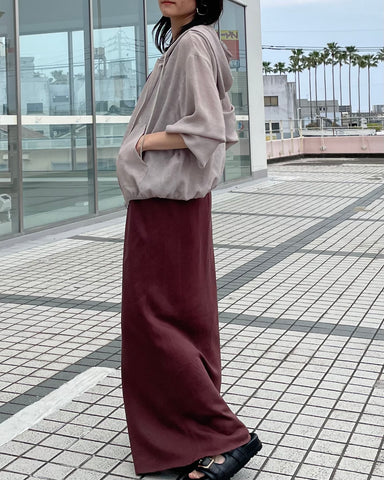 4月3日 cafune<br>リネンライクZIPフーディ
